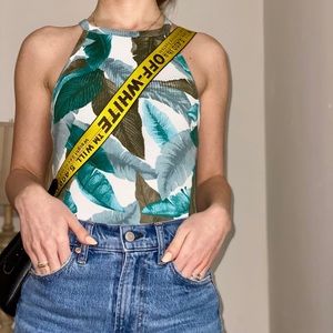 Forever 21 Tropical Cami Bodysuit